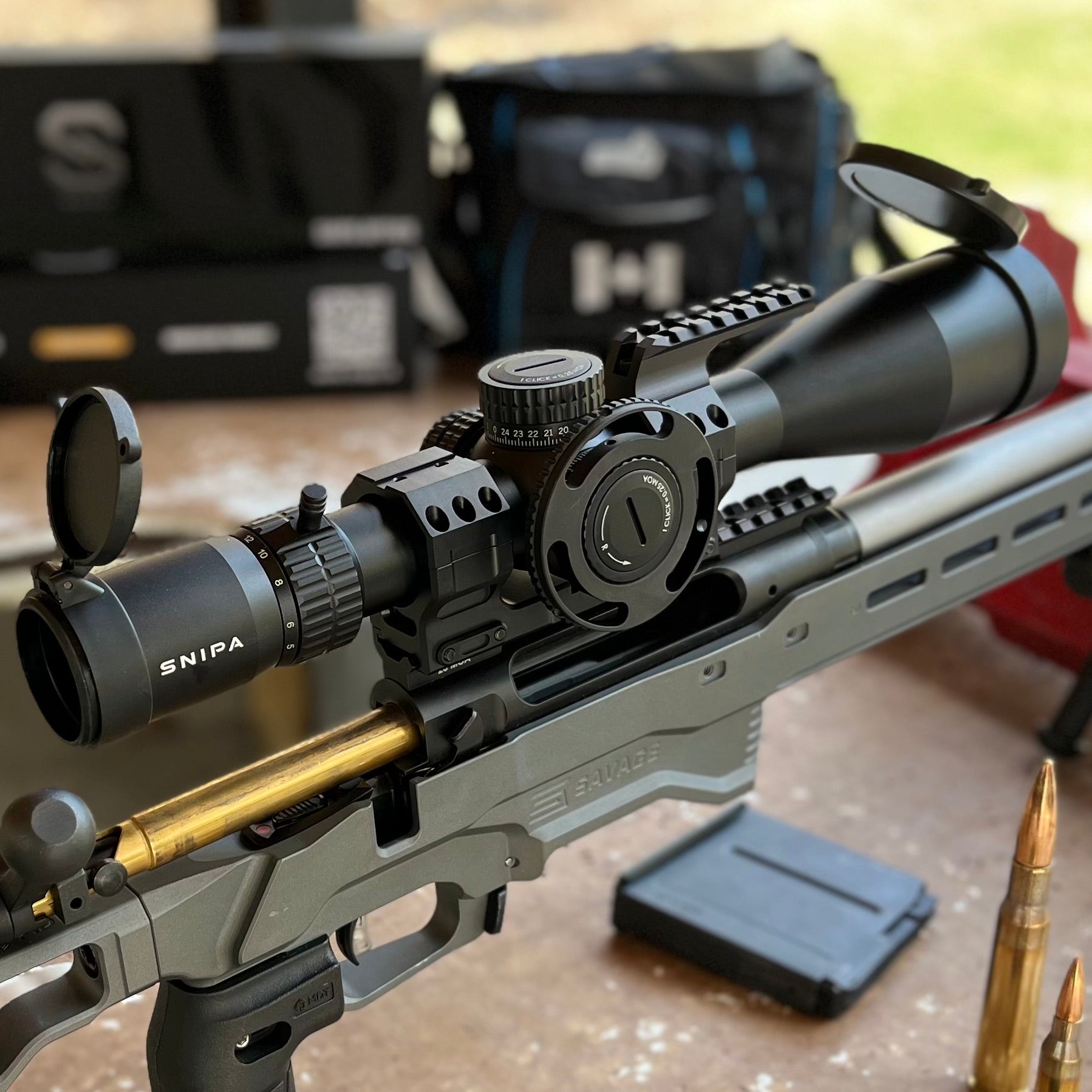 SNIPA™ ROCKIES X 5-25×56 FFP Rifle Scope – Illuminated Reticle, 34mm Tube, Zero Stop, IPX7, | Side Focus Wheel, Tactical Mount & Sunshade Tube Included