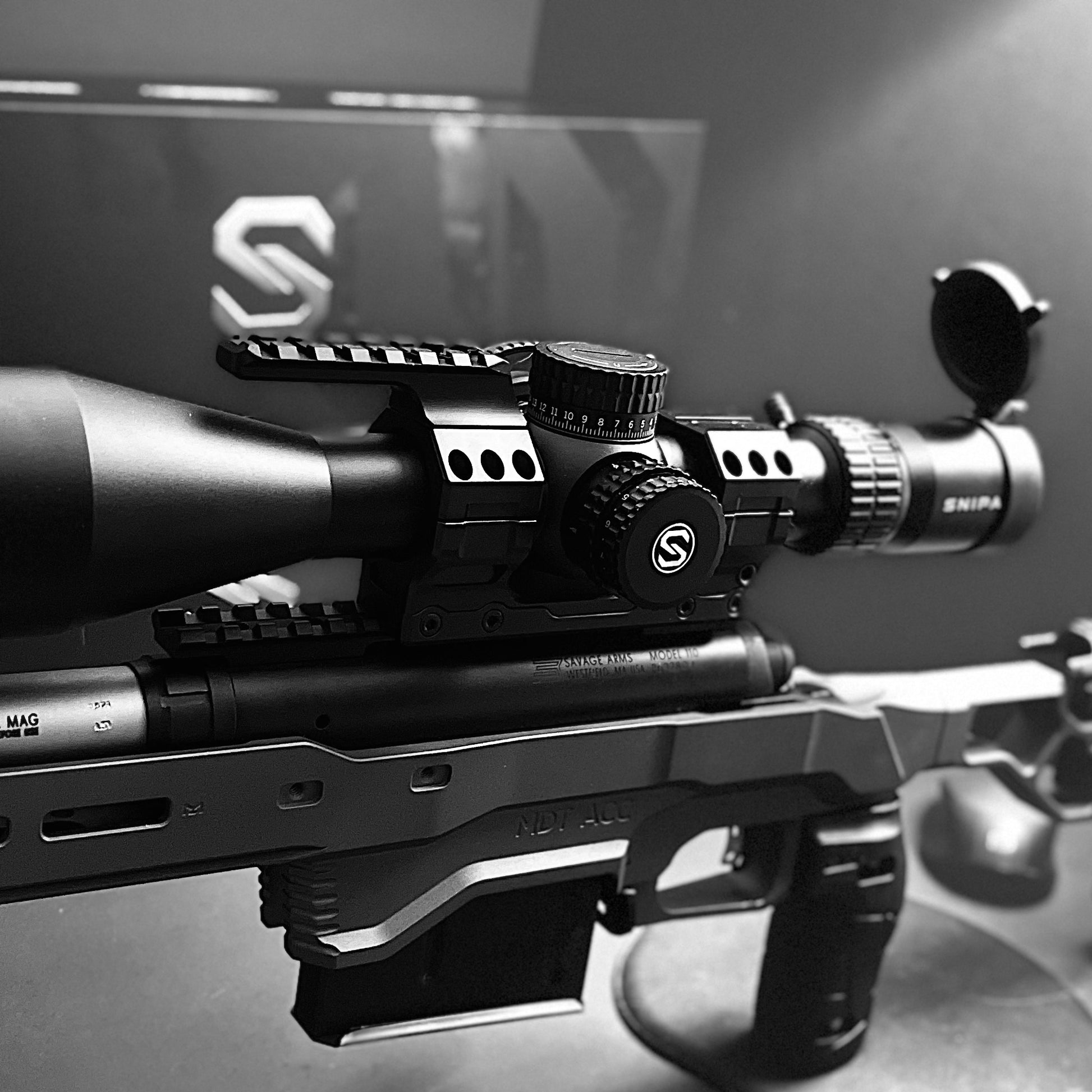 SNIPA™ NorthLine 34 – 34mm Tactical Precision Rifle Scope Mount with Integrated Level & Top Picatinny Rail
