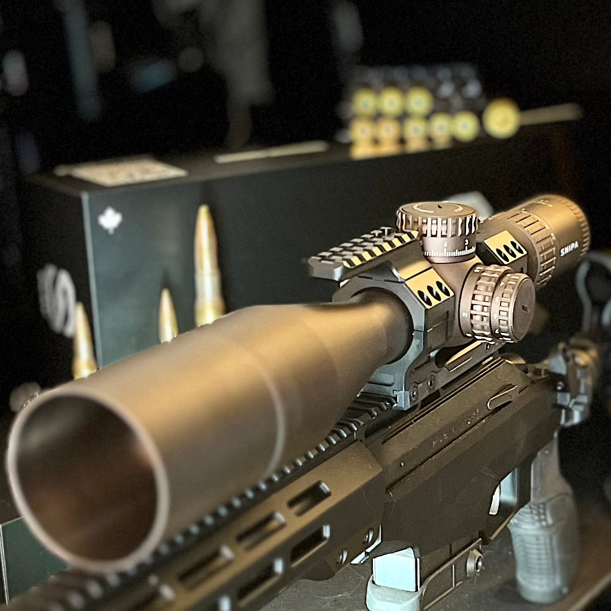 SNIPA™ WOLF ICE 6–36×56 FFP Tactical Rifle Scope – ED Lens | Illuminated MRAD Reticle, 34mm Tube, IPX7 | Tactical Mount & Sunshade Tube Included