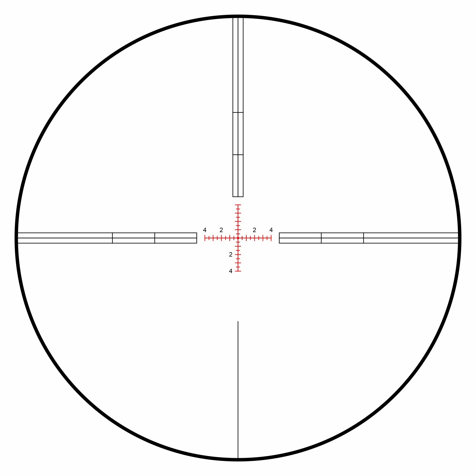 VoidRax 4-40×56 FFP- 30mm Tube, IPX7, MOA Reticle, Black Matte